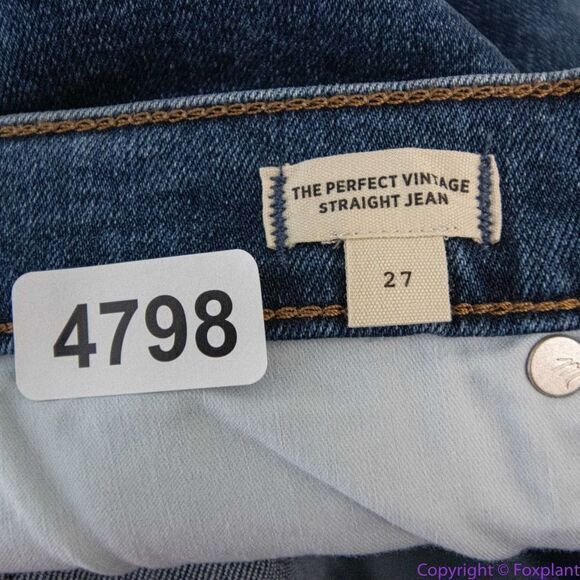 NEW Madewell The Perfect Vintage Straight Jean in Bright Indigo Wash, 27 - Picture 14 of 16